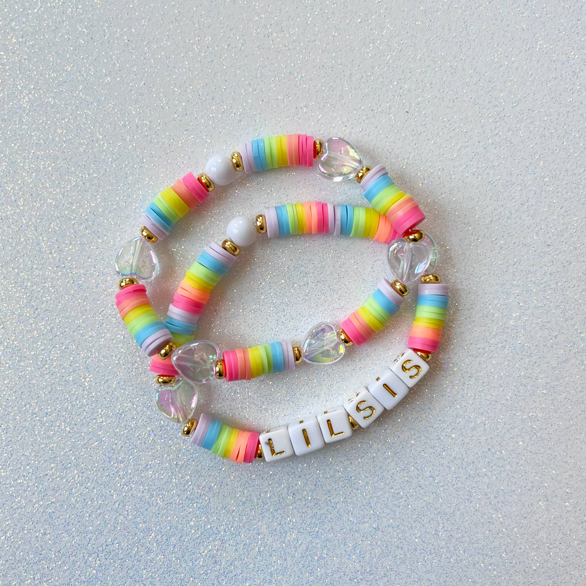 Spread the Love Today CO - Wholesale Beaded Bracelet - Kids - Sister Matching Bracelet Set Big Sis Lil Sis Bracelet Set3