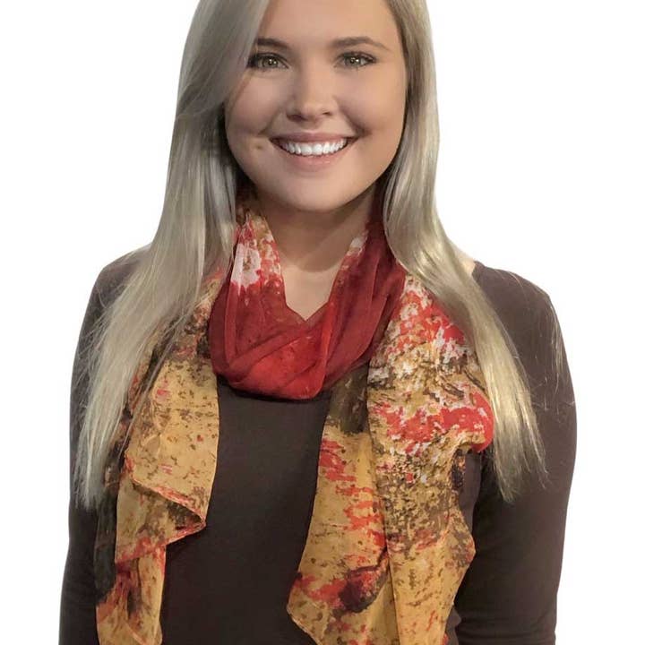 1909 - Silky Dress Scarves for wholesale by The Magic Scarf Company