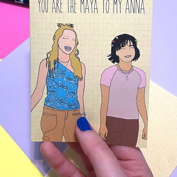 Misc. By Darrian - Wholesale Valentine's Day Card - PEN15 Hulu Anna + Maya Galentine's / Valentine's Day Friends3