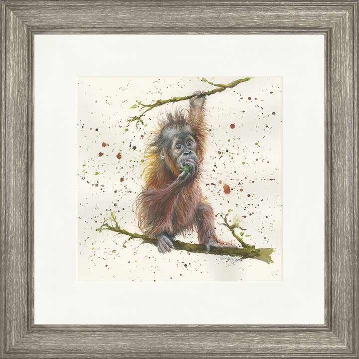 Impression encadrée carrée Otis (13 « ou 19") pour la vente par Bree Merryn Art Ltd