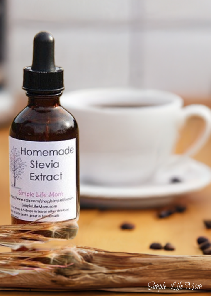 Simple Life Mom - Vente Sucre - EXTRAIT DE STÉVIA MAISON - feuille de stévia biologique cultivée à la maison pour le thé, le café, la santé, la perte de poids0