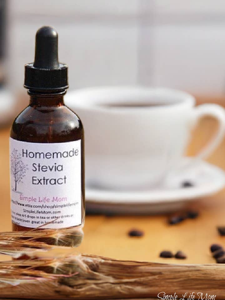 HOMEMADE STEVIA EXTRACT - homegrown organic stevia leaf for tea, coffee, health, weight loss for wholesale by Simple Life Mom