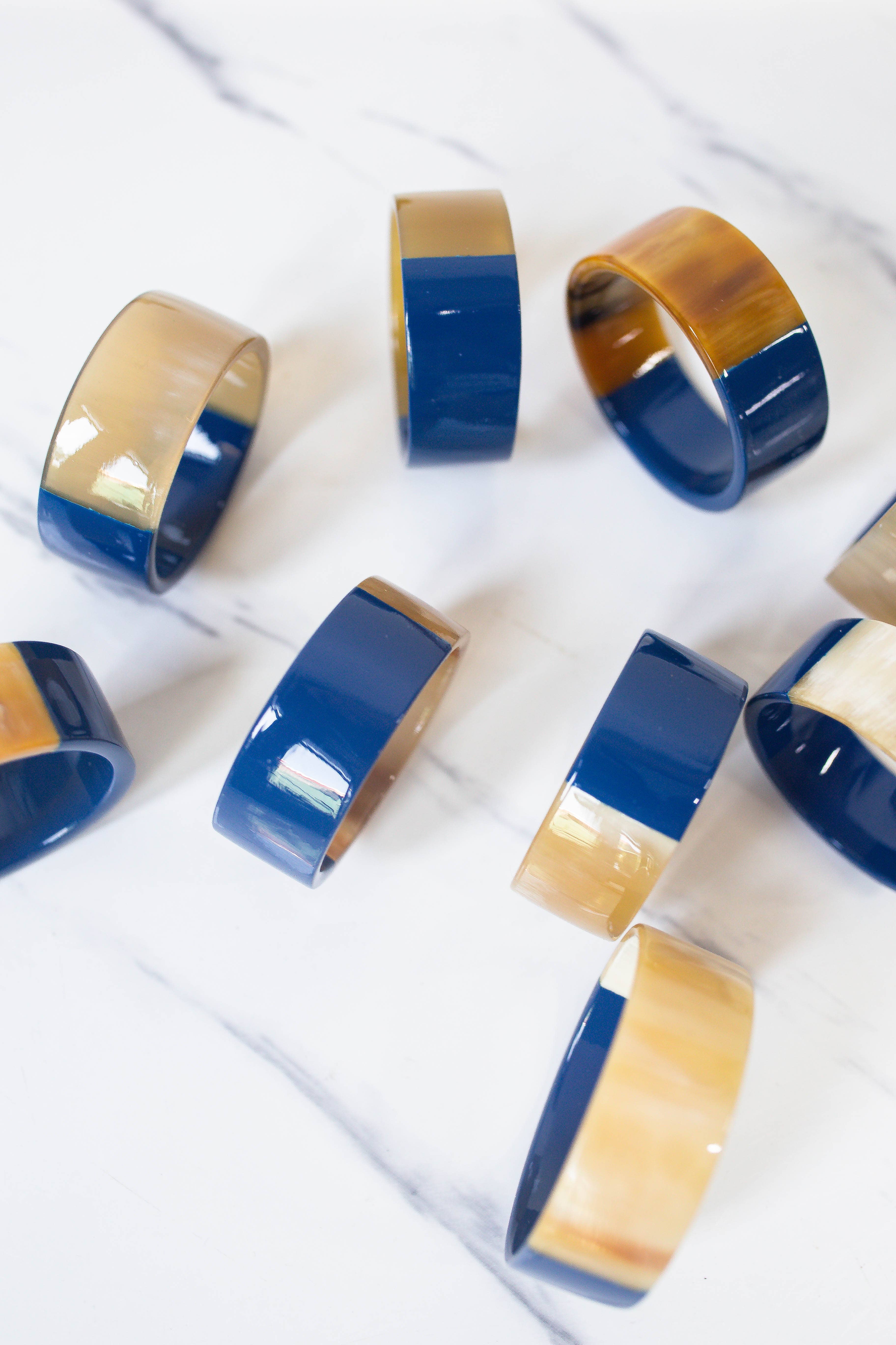 Tonkin Handicraft - Wholesale Napkin Ring - Lacquer  Buffalo Horn Napkin Ring S4