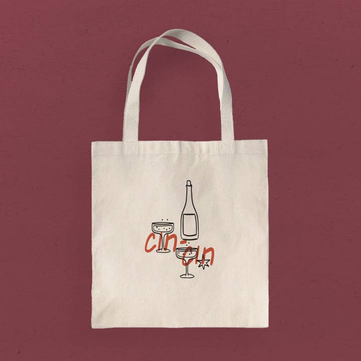 Cin Cin Champagne - Saco de Lona por atacado de Boheme Bliss