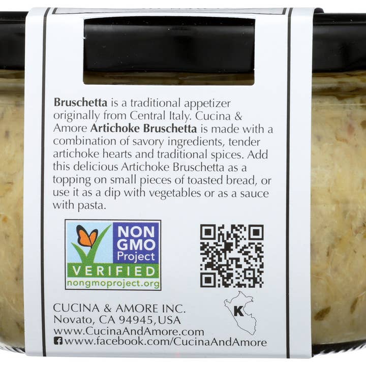 Everyday Supply Co - Wholesale Pesto - CUCINA & AMORE BRUSCHETTA ARTICHOKE - Case of 61