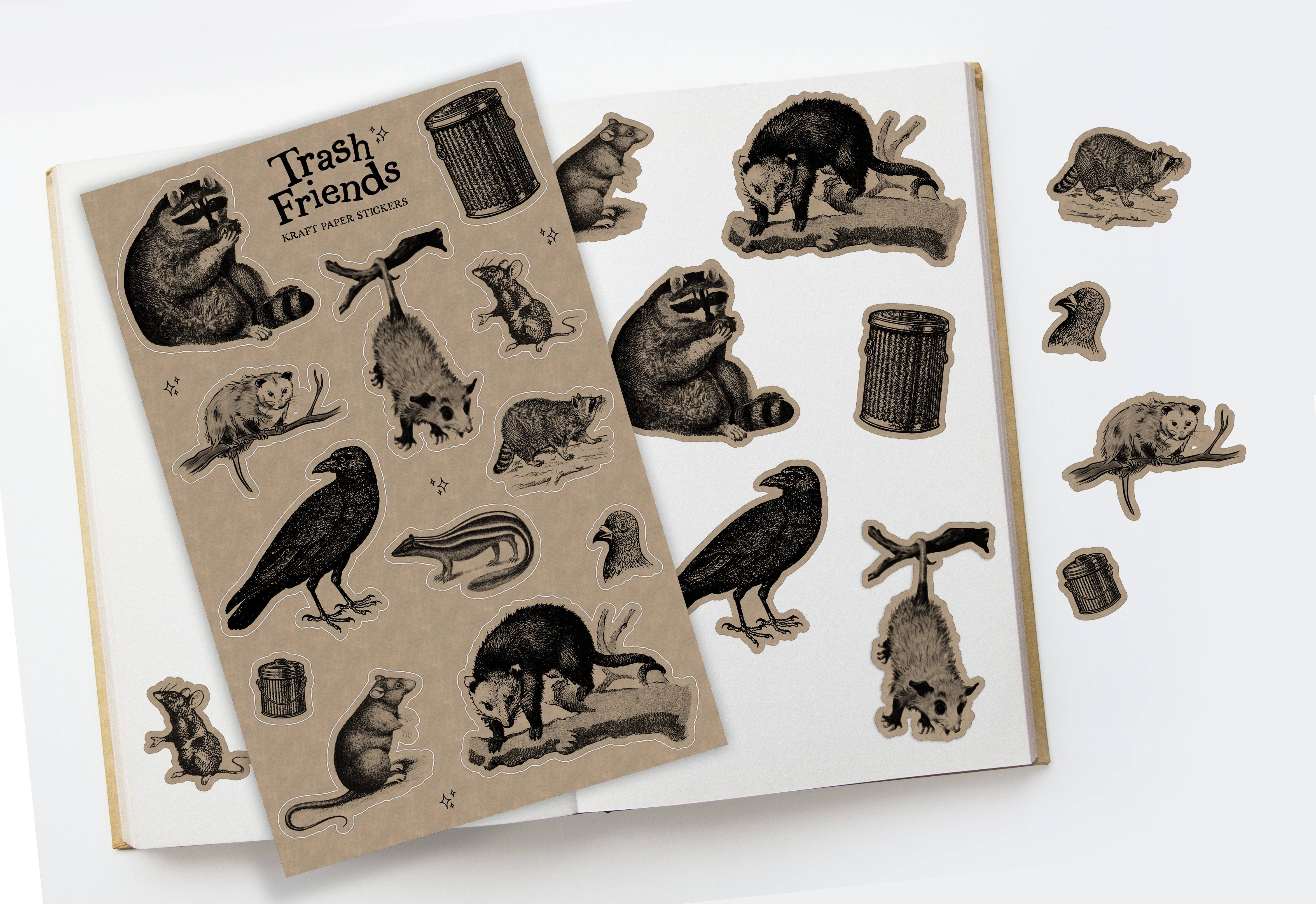 BoyPilot Goods - Wholesale Sticker - Trash Friends Vintage Sticker Sheet2