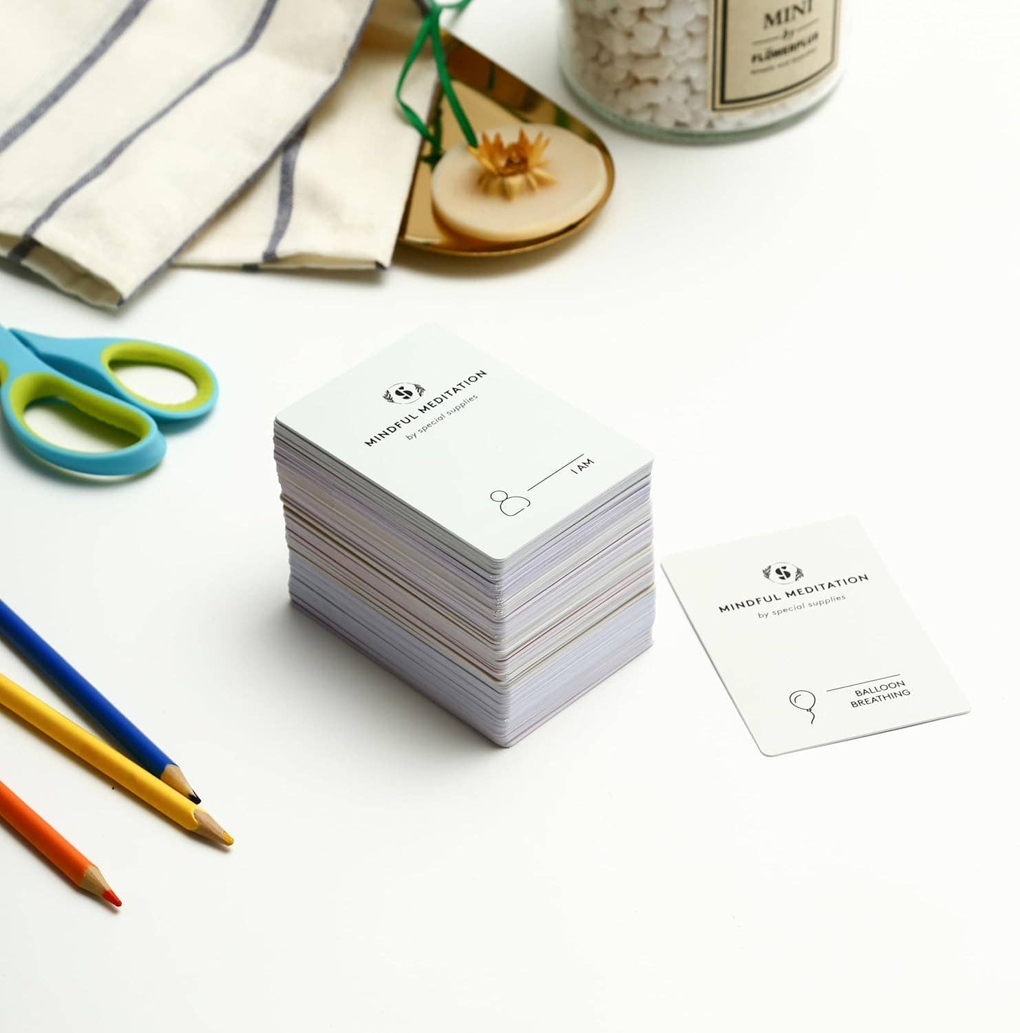 Special Supplies - Wholesale Tarot Cards - Special Supplies 101 Mindfulness & Meditation Cards Daily Self Care Kit for Stress and Anxiety Relief Relaxation Gift for Teens and Adults Positive Affirmations with Meaningful Practices0