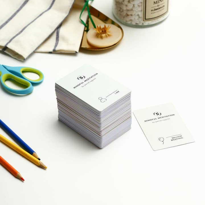 Special Supplies - Wholesale Tarot Cards - Special Supplies 101 Mindfulness & Meditation Cards Daily Self Care Kit for Stress and Anxiety Relief Relaxation Gift for Teens and Adults Positive Affirmations with Meaningful Practices