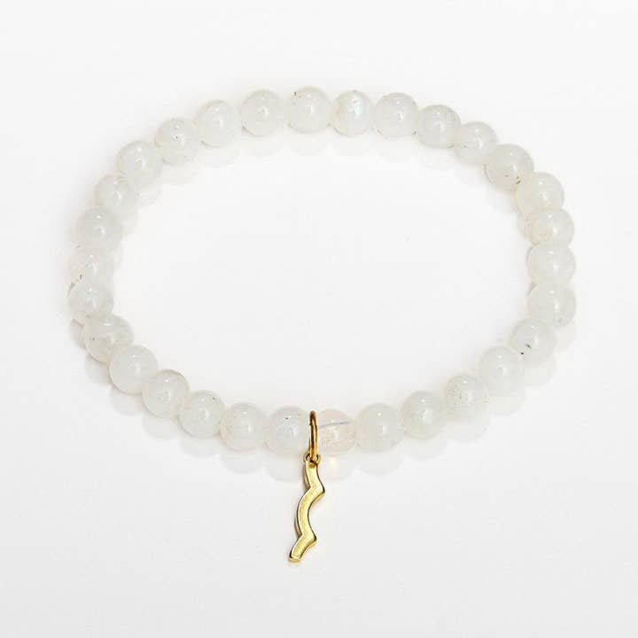 Rayminder UV Awareness Armband für Damen aus Mondstein für den Großhandel von Sailormade