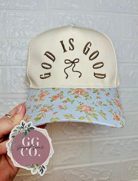 Gospel Gear Co – wholesale Baseball cap – Unisex – Elegant Bow Embroidered Hat2