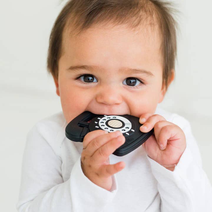 Gummy Chic - Wholesale Teether (Not Clip-On) - Baby - Rotary Dial Phone Teether, Vintage Design for Teething Baby