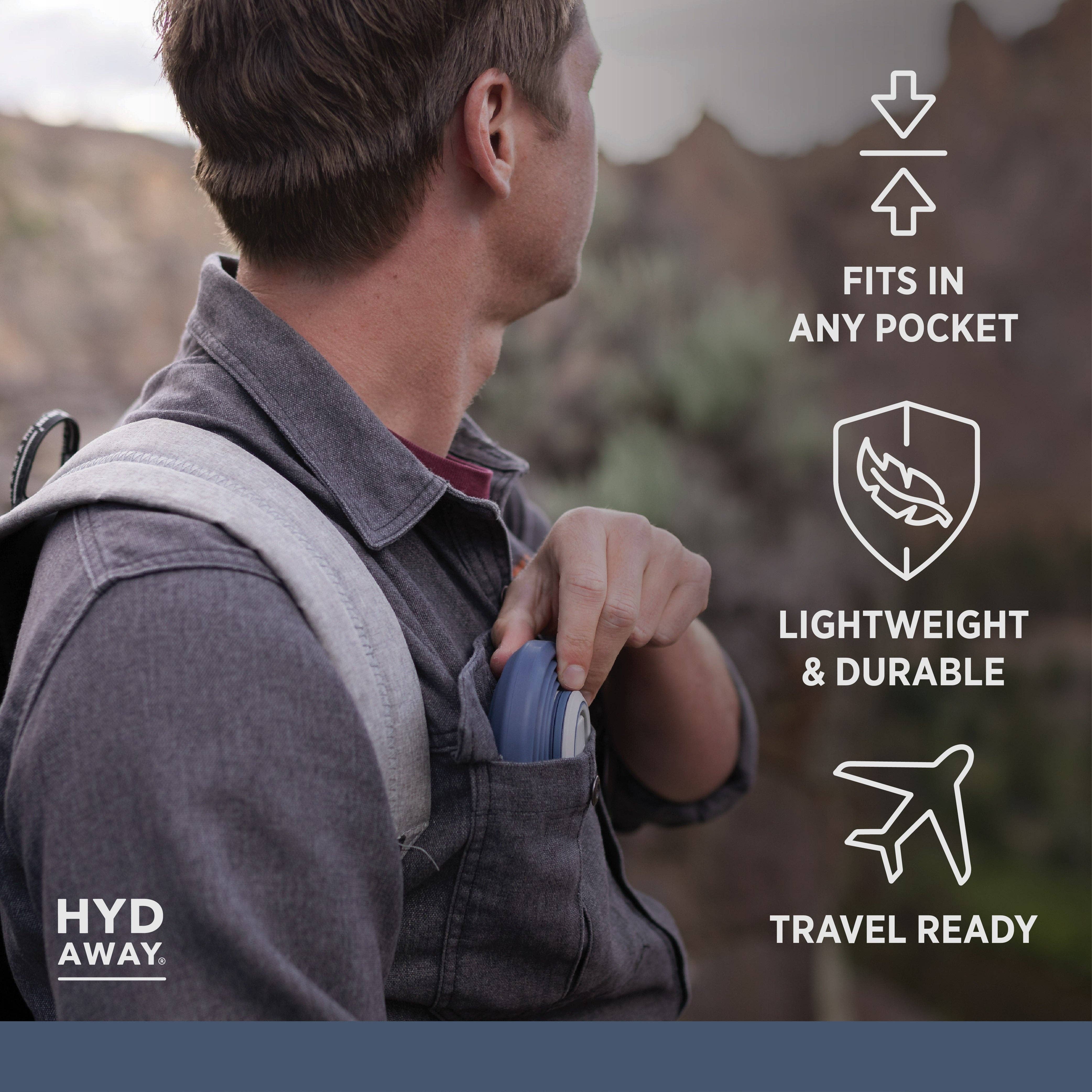 HYDAWAY – Großhandel Trinkflaschen – Zusammenklappbare Wasserflasche | 25oz11