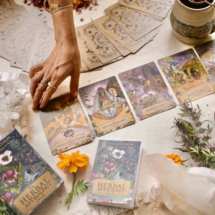 Anima Mundi Apothecary - Wholesale Tarot Cards - HERBAL ASTROLOGY Oracle | 55-Card Deck + Guidebook 1