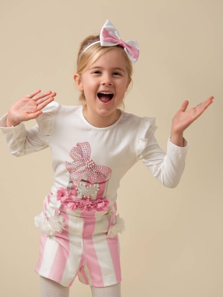 Ensemble short Pearl Present pour enfants pour la vente par Caramelo Kids