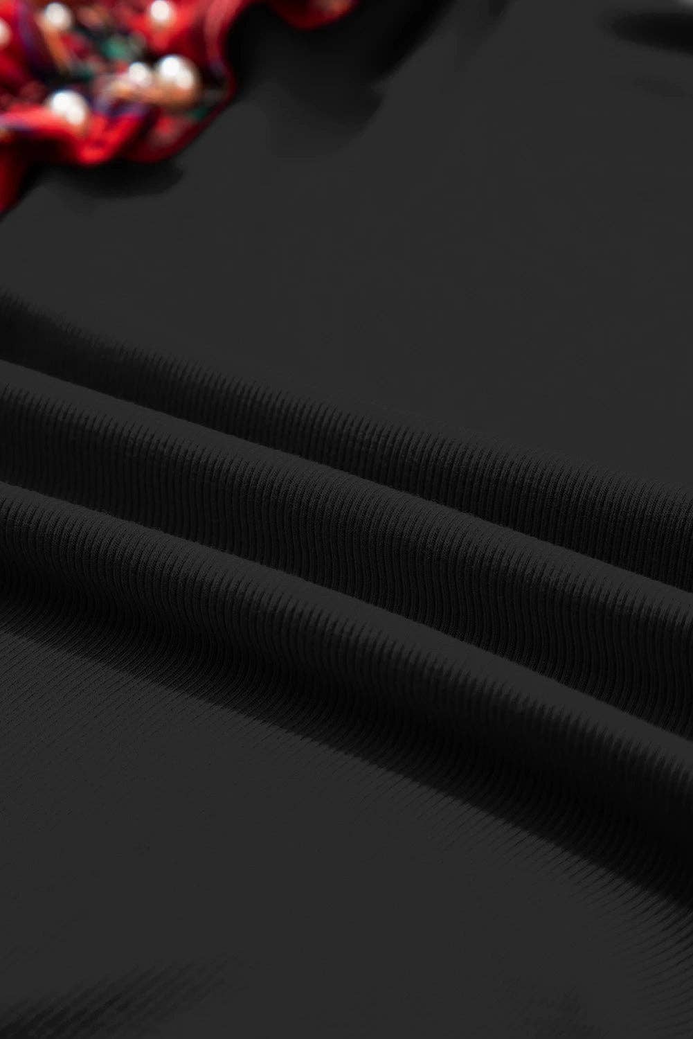 FASHION BLVD - Wholesale Blouse - Women's - FB Plaid Patchwork Pearl Beaded Ruffle Sleeve T-Shirt16