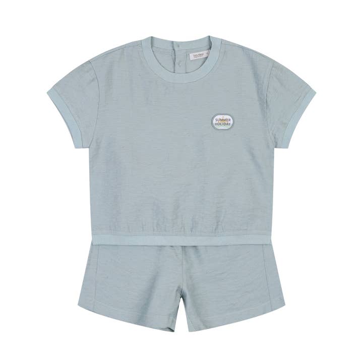 Conjunto de Top y Pantalones Cortos Texturizados de Mezcla de Lino Levi para venta al por mayor de ToTo Heros