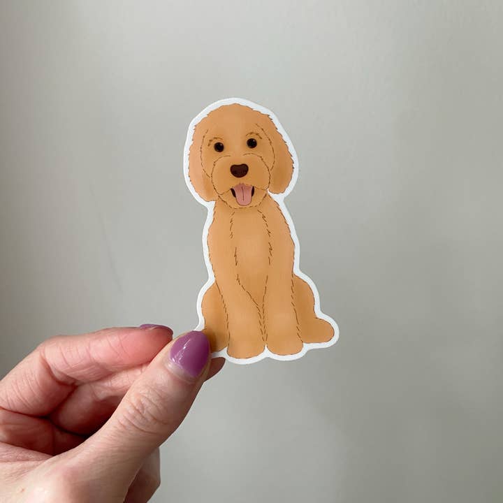 Peachy Pup Designs - Wholesale Sticker - Custom Doodle Sticker - Goldendoodle, Labradoodle6