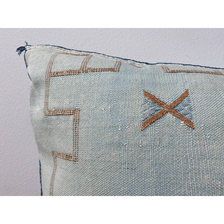 Eclectic Collective - Wholesale Throw Pillow Cover - XL Silk Sabra Cover in Turquoise1