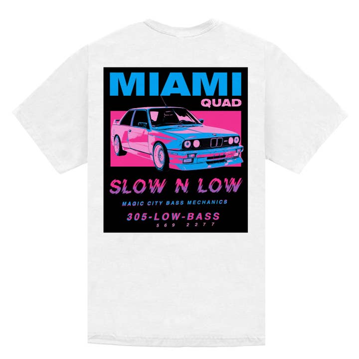 Miami Quad Men's Streetwear Graphic T-Shirt for wholesale by Supamade