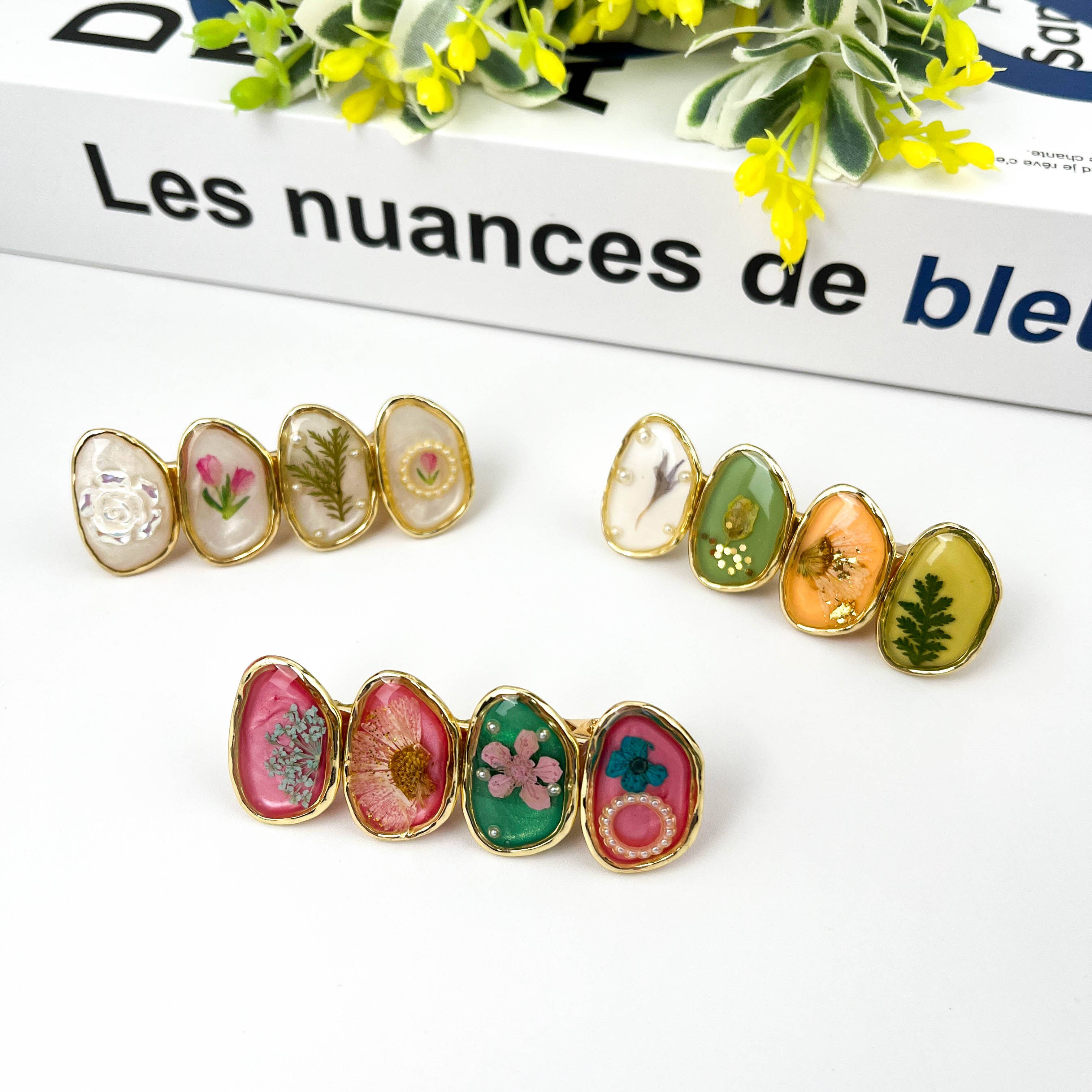 TheDivaSoap - Wholesale Hair Clip - Women's - Retro Flower Duckbill Clip, High Quality Hair Clip8