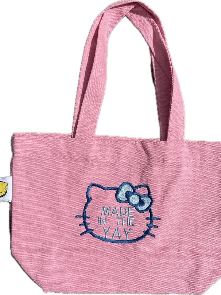 HK Made In The Yay Mini Pink Tote (Blue Tones) for wholesale by Lemonade51o