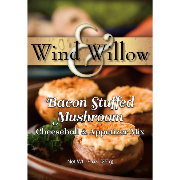 Bacon Stuffed Mushroom (cs 12) - Savory Cheeseball Mixes for wholesale by Wind & Willow