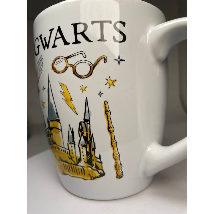 Silver Buffalo - Wholesale Coffee Mug - Hogwarts Destination 25oz Jumbo Curved Ceramic Mug