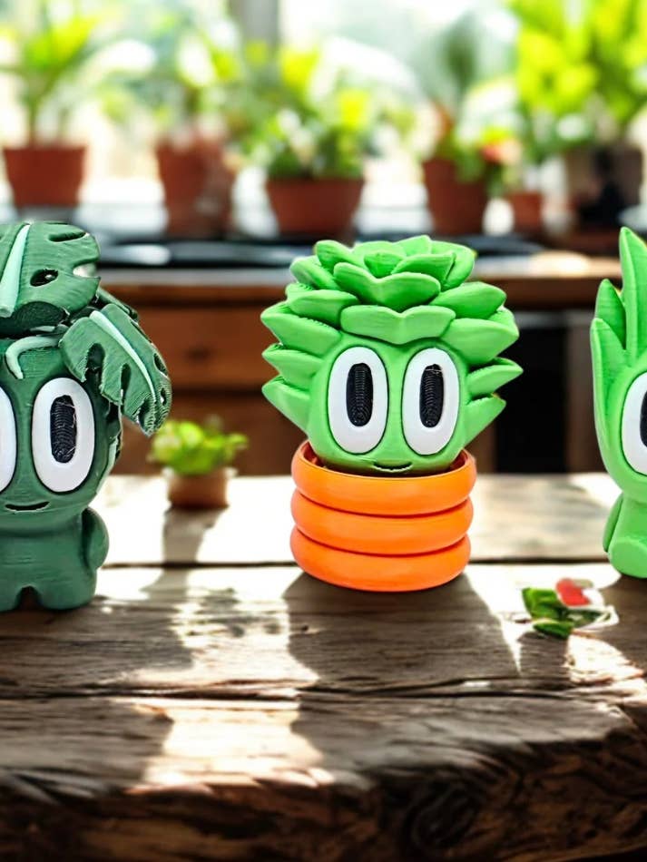 Decorazioni carine per piante da casa stampate in 3D per la vendita all'ingrosso da parte di Agape Designs 3D