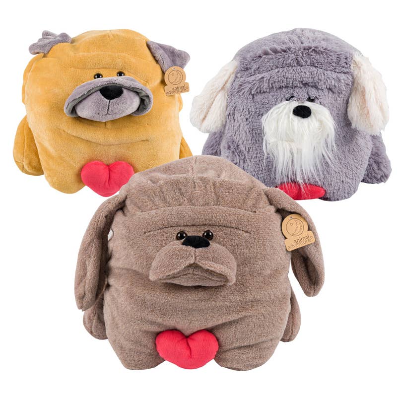 Deluxe Import Trading - Wholesale Stuffed/Plush Toy - Kids & Baby - Valentine Dogs Plush- 13.5''- 3 Assortments0