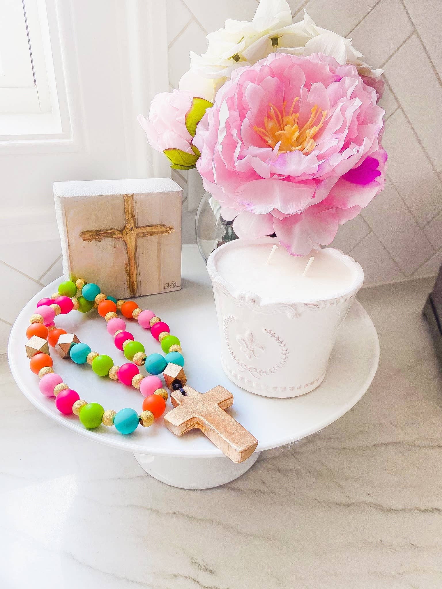 Lanyard Lovebirds – Großhandel Gebetskette für den Hals – Gebetsperlen — längere Version4