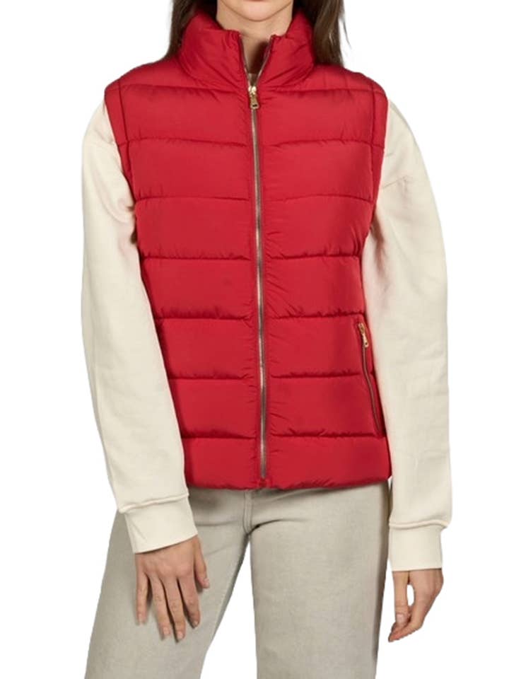 Ladies Polyester Vest for wholesale by Vanilla Monkey