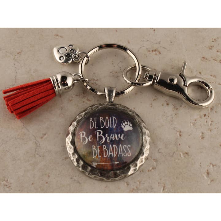 Urban Charm - Vente Porte-clés – femme - KEY33- Be Bold Be Brave Be Badass Porte-clés0