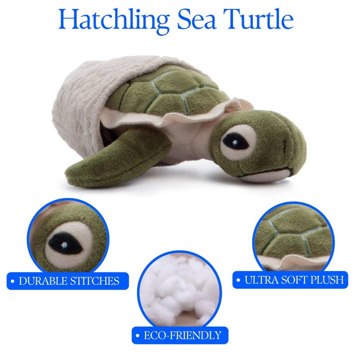 The Petting Zoo - Wholesale Stuffed/Plush Toy - Kids & Baby - 5" (12cm) Hatchling Baby Turtle Sea Life4