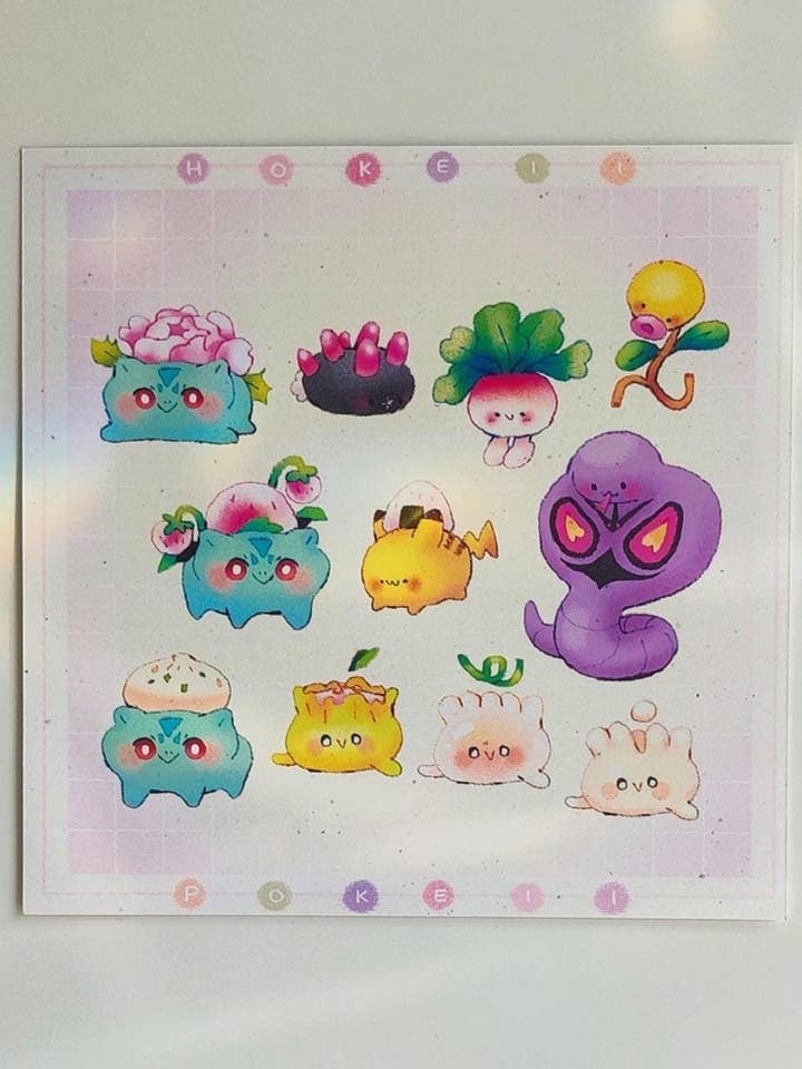 Pokemon Collection Print No. 1 for wholesale by Hokeii Pokeii