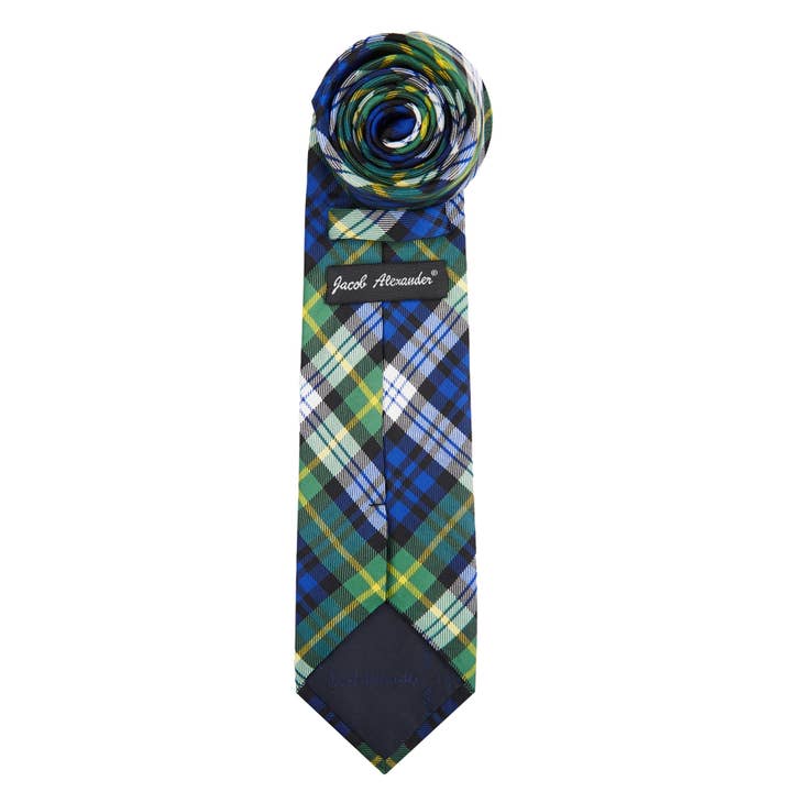 Jacob Alexander – wholesale Necktie – Men’s – Men's Woven Royal Tartans Plaid Tie36