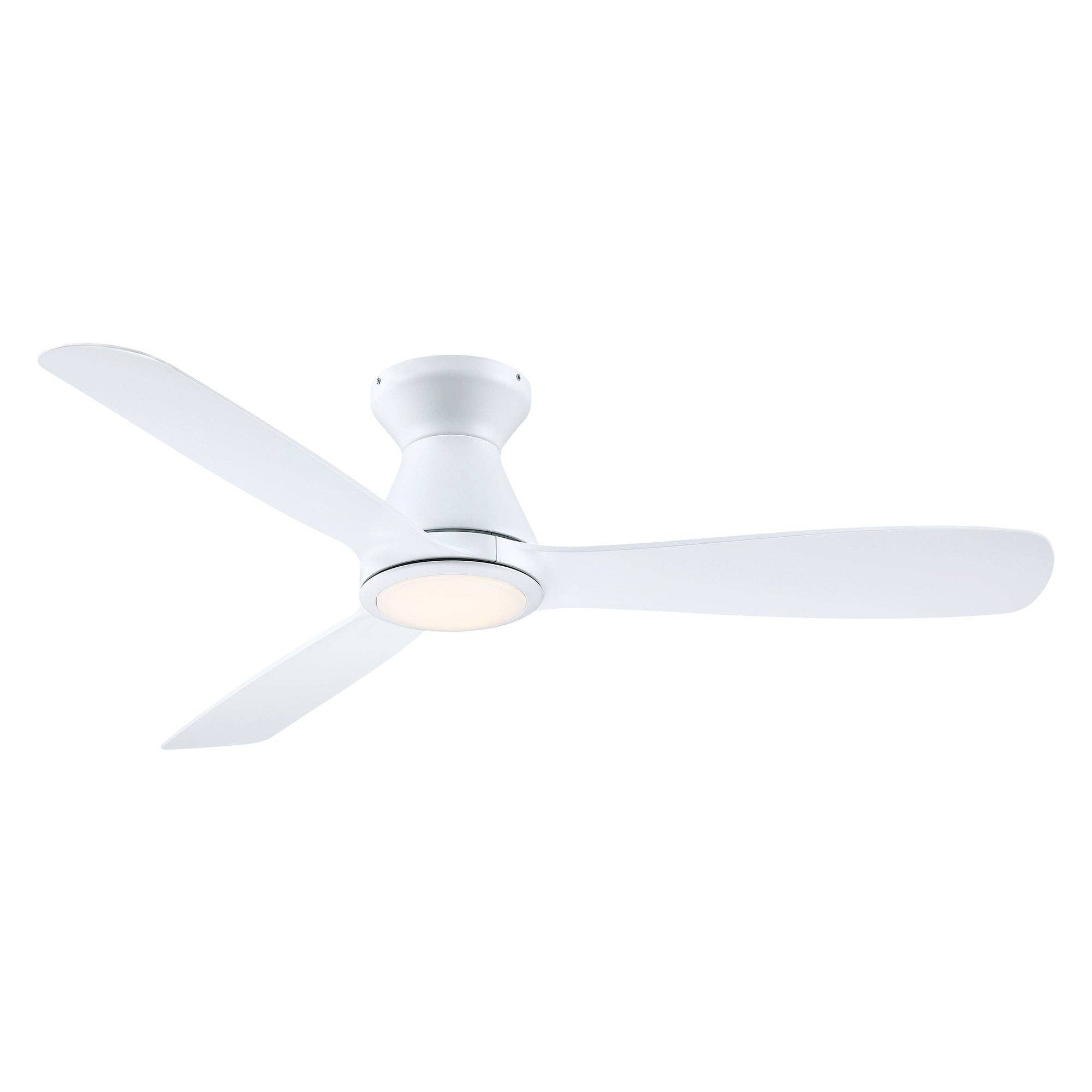 Brio Lighting - Wholesale Ceiling Fan - Royal Gust Modern 52" White Flush Mount  LED Ceiling Fan12