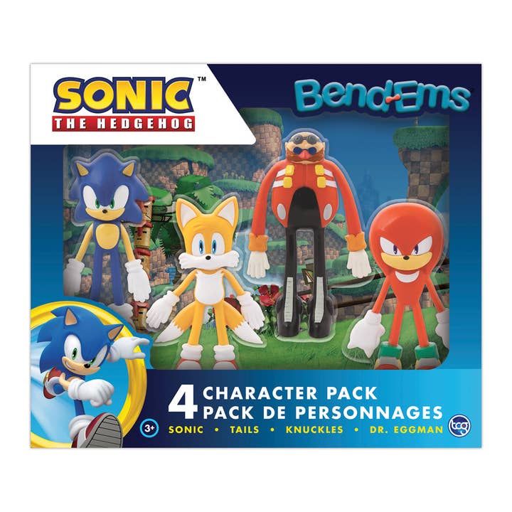 Bendems Sonic the Hedgehog 4 in 1 Pack for wholesale by NJ Croce Co., Inc.