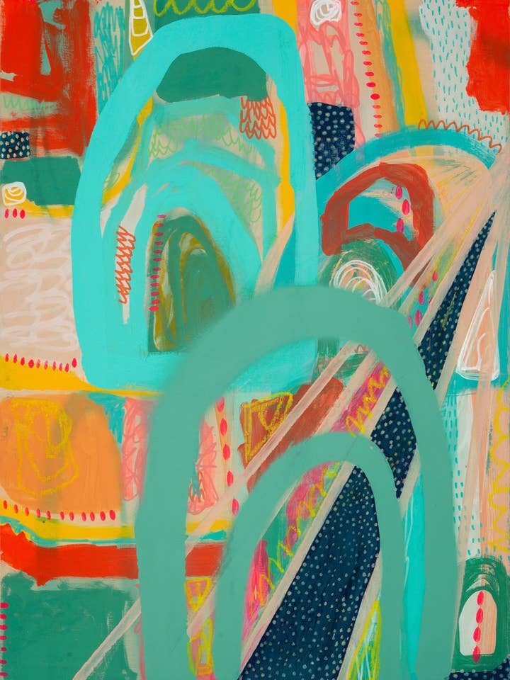 Fine Art Giclée-Druck "Neon-Tür" für den Großhandel von Art by Ashley Reynolds