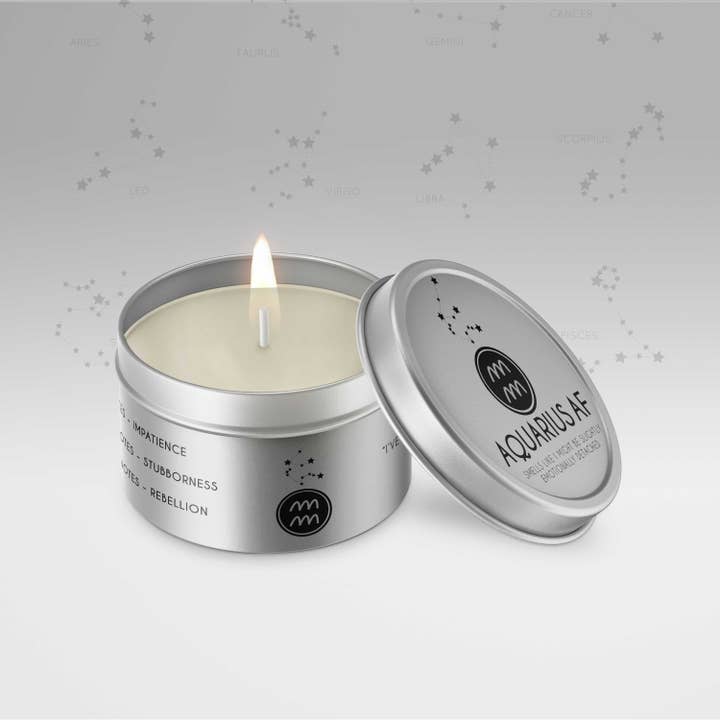 ZA Handmade Wholesale – wholesale Burkljus – Vattumannen AF zodiac astrologiska tecken ljus rolig gåva1