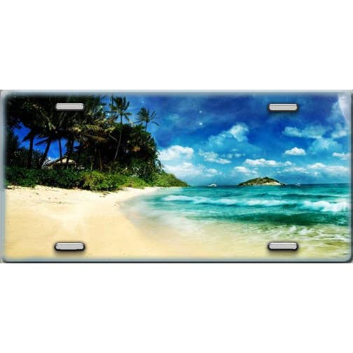 Placa de licença de praia por atacado de Make It Yours