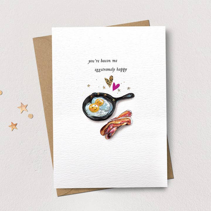 You're Bacon Me Eggstremely Happy for wholesale by Stephanie Davies