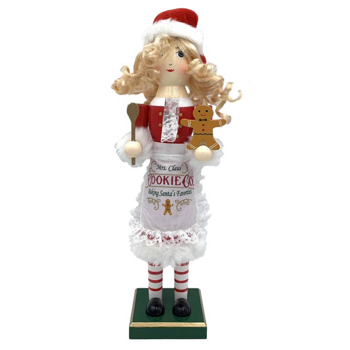 Santa’s Workshop Inc. - Wholesale Holiday Nutcracker - 14" Mrs. Claus Nutcracker
