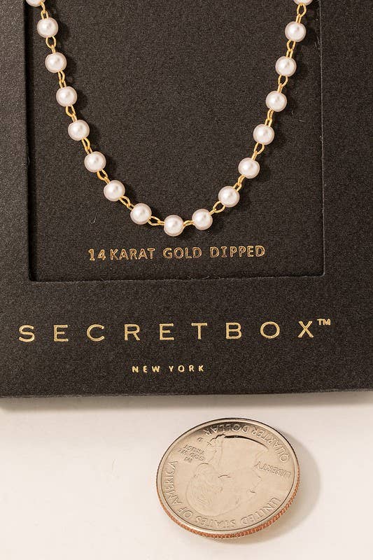 Gd Secret Box Pearl Beads Chain Necklace SB29542 for wholesale on Faire1