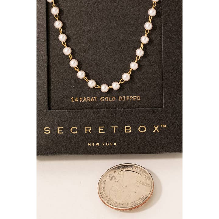 Gd Secret Box Pearl Beads Chain Necklace SB29542 for wholesale on Faire1