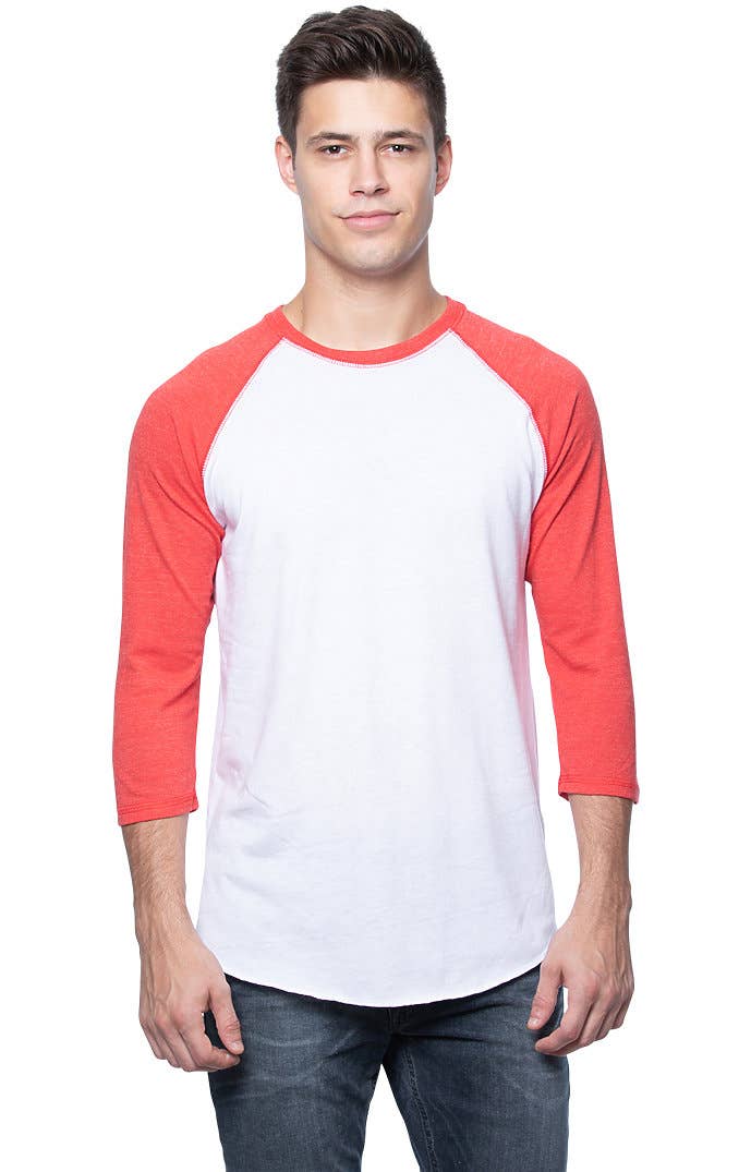 Royal Apparel - Wholesale T-Shirt - Men's - UNISEX TRIBLEND RAGLAN BASEBALL SHIRT9