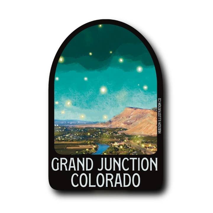 Grand Junction Colorado Sticker/Magnet/Print/Postcard for wholesale by About Town Co