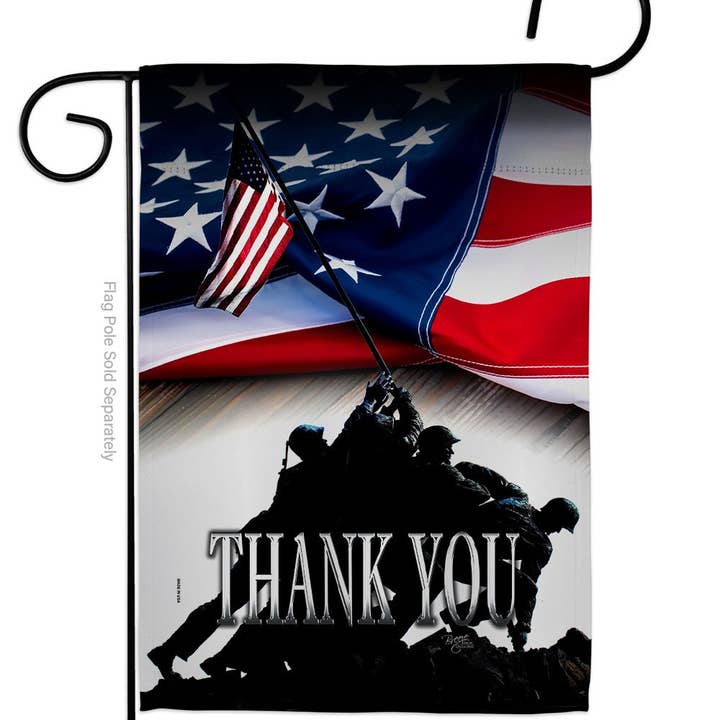 Two Group Flag Co - Vente Drapeaux - Drapeau décoratif « Thank You Armed Forces »