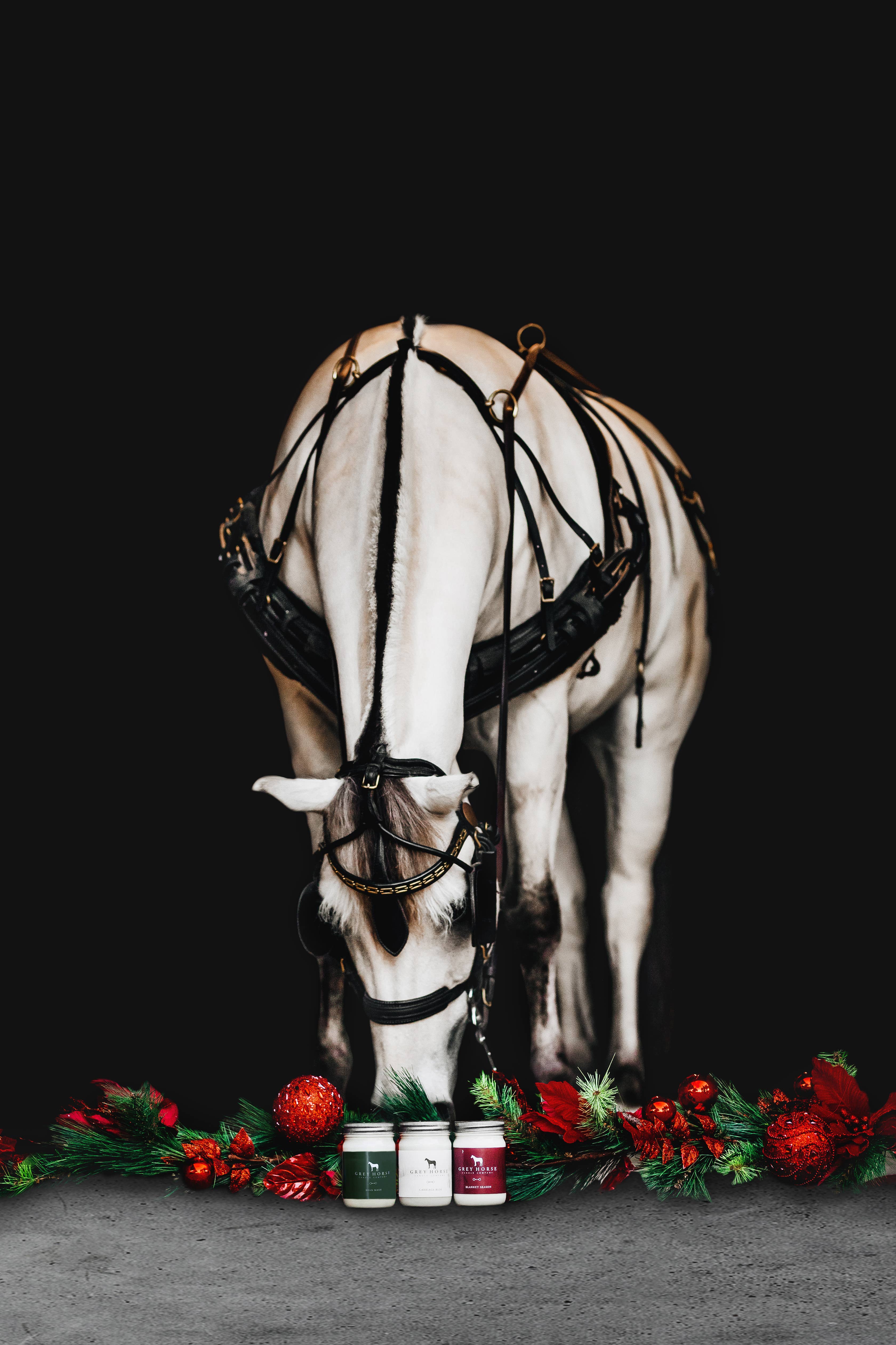 Grey Horse Candle Company – Vela em jarro/copo por atacado – Vela de Soja Bran Mash - Coleção de Fim de Ano em LIQUIDAÇÃO3