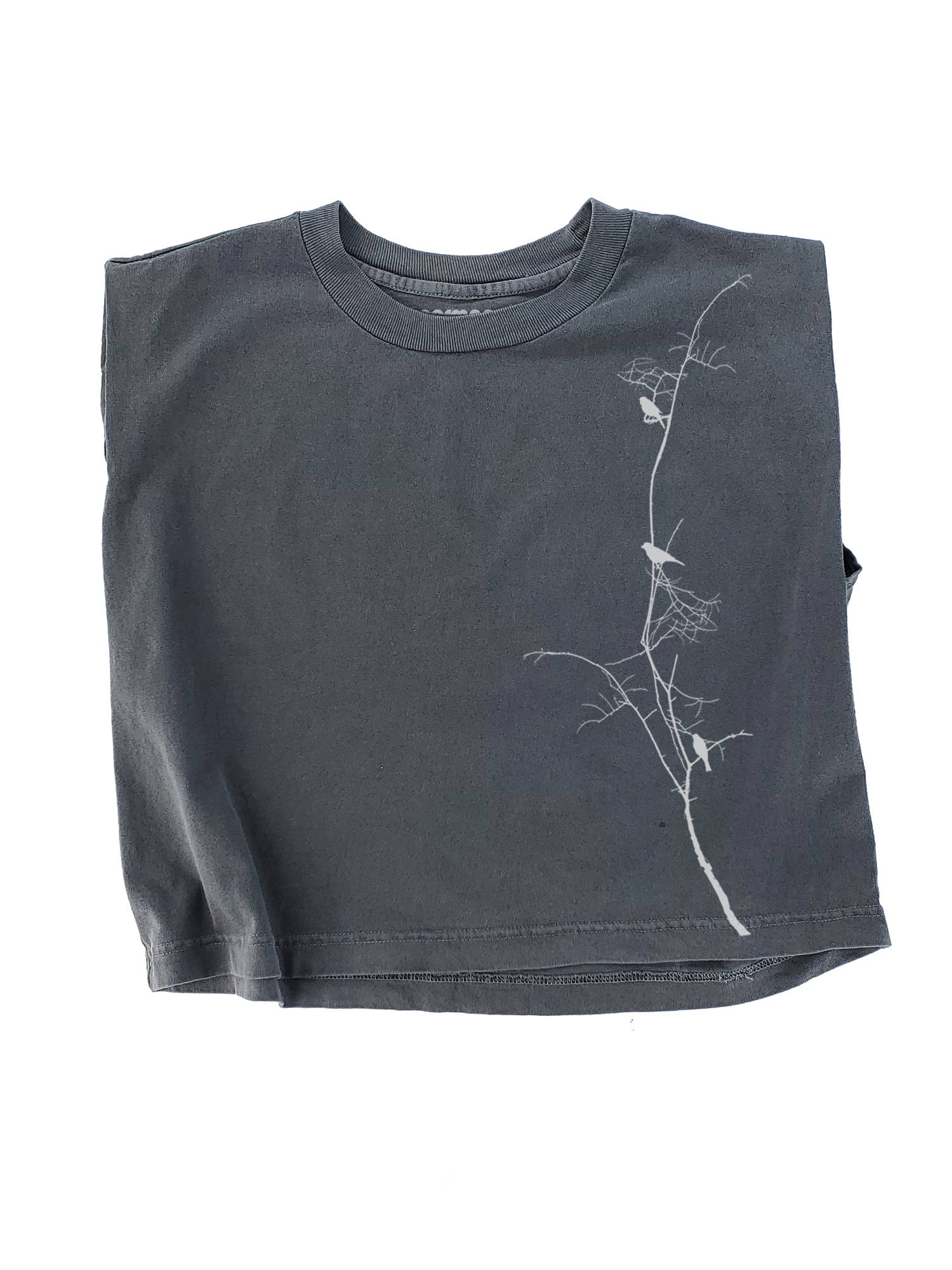 Supermaggie @ Faire - Wholesale T-Shirt (Graphic) - Women's - Birds On Branch Maisie Heavyweight Muscle Tee0