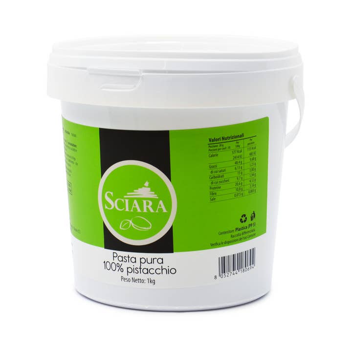 Sciara - Wholesale Ice Cream/Sorbet - 100% Pistachio Ice Cream Base - 1kg